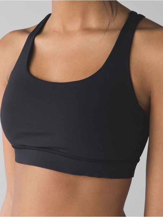 Lululemon Women’s Black Energy Bra Size 8 - Picture 2 of 7